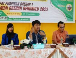 Caleg Muda Provinsi Biku Bajenggo, Didaulat Sebagai Pemantik Diskusi Pada Rapimda 1 KAMMI Bengkulu