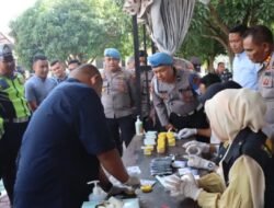 Menindak Lanjuti Program Kapolda Sumut, Polres Madina Laksanakan Tes Urine