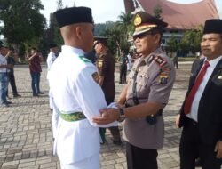 Wakapolres Toba Hadiri Pengukuhan 20 Paskibra Tingkat Kabupaten