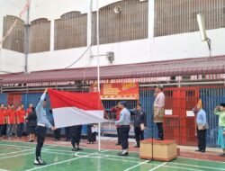 HUT Kemerdekaan RI Ke – 78, Rutan Labuhan Deli Gelar Upacara Bendera Terus Melaju Untuk Indonesia Maju