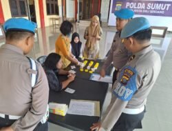 Pekan Disiplin Polwan, Personil Polwan Polresta Deli Serdang Jalani Tes Urine