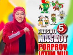 Lima Maskot Siap Meriahkan Porprov Jatim VIII, Gubernur Khofifah: Simbol Kearifan Lokal Bawa Spirit Meraih Juara