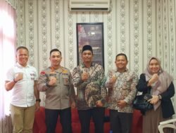 Kapolresta Deli Serdang terima Kunjungan Komisioner Bawaslu Kabupaten Deli Serdang Yang Baru