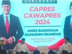 Deklarasi Capres Cawapres Anies Baswedan dan Muhaimin Iskandar di Surabaya