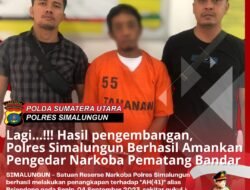 Polres Simalungun Berhasil Ringkus Bandar Narkoba dengan Barang Bukti 96.91 Gram Sabu