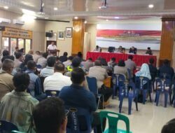 Kapolres Tebing Tinggi Hadiri Sosialisasi Tahapan Pemilu 2024 dan Penandatanganan Kerjasama
