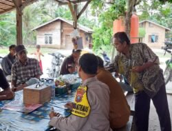 Polsek Teluk Mengkudu Polres Serdang Bedagai Sambangi Warga Tentang Pelaksanaan Operasi Zebra Tahun 2023