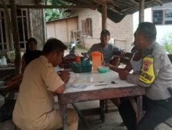 Polsek Teluk Mengkudu Polres Serdang Bedagai Sambangi Warga Tentang Pelaksanaan Operasi Zebra Tahun 2023