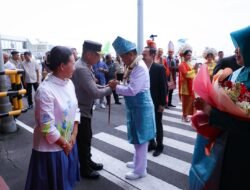 Kapolda Sumut Sambut Kedatangan Pj Gubsu di Bandara Kualanamu