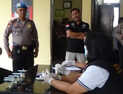 Sipropam Polres Serdang Bedagai Lakukan Tes Urin Bagi Personil Polsek Perbaungan