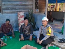 Bhabinkamtibmas Polsek Teluk Mengkudu Hsdiri Takziah Warga yang Meninggdl
