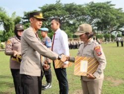 Polres Serdang Bedagai Laksanakan Apel Pemberian Piagam Penghargaan Kepada Personil Berprestasi