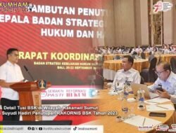 Bahas Detail Tusi BSK di Wilayah, Kakanwil Sumut Imam Suyudi Hadiri Penutupan RAKORNIS BSK Tahun 2023