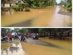 Banjir di Madina genangi Jalan Lintas Sumatra