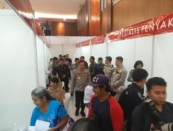 Wakapolri Tinjau Langsung Pelaksanaan Bhakti Kesehatan Polri di Convention Hall Kab. Deli Serdang