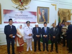 Ketua Bawaslu Kota Rahmat Hidayat Turut Menghadiri Pelantikan Pj Walikota Bengkulu