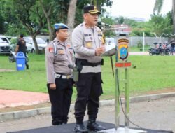 Polres Binjai Melaksanakan Apel Gelar Pasukan OPS Mantap Barata Toba 2023-2024