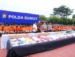 Polda Sumut Tangkap 1.596 Pengguna dan Jaringan Narkoba