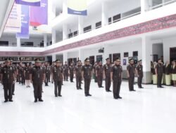Kajati Sumut Lantik Wakajati, Asisten, Kajari dan Koordinator, Segera Identifikasi Jika Ada Masalah Jelang Pemilu 2024