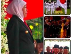 Gubernur Khofifah Inspektur Upacara 10 Nopember di Tugu Pahlawan