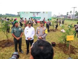 Jaga kelestarian Alam, Polda Sumut Tanam 3.200 Pohon