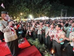 GUBERNUR KHOFIFAH MEMBUKA KEGIATAN RAIMUNA XIV 2023 BUMI PERKEMAHAN