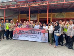JUM’AT Curhat POLRESTABES Palembang Tampung Aspirasi Masyarakat Kel 9-10 Ulu Jakabaring