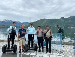 Kehadiran Polisi Pariwisata Dalam Aquabike Jetski Danau Toba 2023 Memberikan Kenyamanan