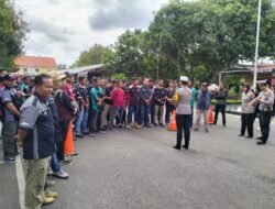 Para Raiders Komunitas BMP Mendukung Polres Binjai dalam Menciptakan Situasi Pemilu Damai 2024