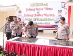 KAPOLDA KEPRI RESMIKAN GEDUNG TANSA TRISNA DAN CHARLES WARREN