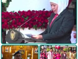 Bertempat di Grahadi, Gubernur Khofifah Laksanakan Peringatan HBN Ke-75