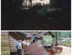 Puluhan Pondok Santri Mustafhawiyah Purba Baru Hanyut di Terjang Arus Sungai Aek Singolot