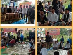 Gelar sedekah adat, Kades Sejagung Kec Rantau Bayur potong 2 ekor sapi