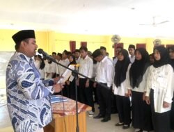 Panwascam V Koto Kampuang Dalam Lantik 82 Orang PTPS Terpilih Untuk Pemilu 2024