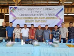 RAT Koperasi Produsen Bina Karya Sinunukan V Tahun Buku 2022 & 2023 berjalan sukses