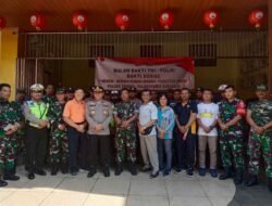 Bulan Bakti Koramil 0830/05 Tandes dan Polsek Setempat di Vihara Ming Ren Fo Yuan
