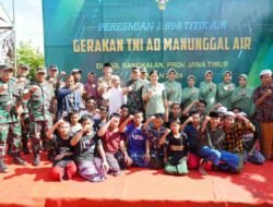 Kick Off Program TNI AD Manunggal Air di Wilayah Kodim 0829/Bangkalan