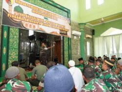 Peringatan Isra’ Mi’raj Nabi Muhammad SAW Tahun 1445 H/2024 M digelar di Masjid Al-Wathon Korem 084/BJ