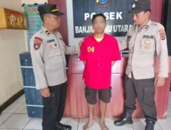 Hamburkan Nasi Hingga Lukai Korban, Pria Mabuk Di Gelandang Ke Polsek Banjarbaru Utara