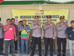 Polsek Batu Ampar Barelang Implementasi Program Kapolri Minggu Kasih bersama warga Tanjung Pantun Sei Jodoh