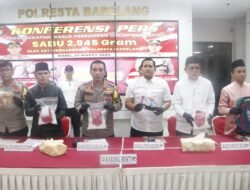 Kapolresta Barelang Sukses Ungkap Kasus Peredaran Gelap Narkotika Jenis Sabu Seberat 2.945 Gram dari Malaysia