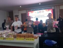 Polrestabes Surabaya, Bekuk Dua Pelaku Pengedar Narkotika Lintas Jawa Sumatra Bawa 80,8 kilo Sabu