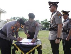 AKBP Dody Harza Kusumah Pimpin acara Sertijab tiga PJU Di Polres Banjarbaru