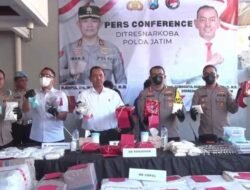 Ditresnarkoba Polda Jatim Berhasil Mengungkap Pembuatan Pil Ekstasi di Surabaya