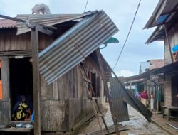 Empat rumah warga di Madina hancur diterjang Angin Puting Beliung
