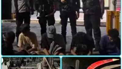 Respatti Polrestabes Surabaya Amankan Remaja Ala Gangster di Makam Rangkah