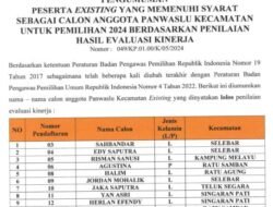 19 Orang Panwaslucam Existing Kota Bengkulu Memenuhi Syarat untuk Pemilihan Tahun 2024