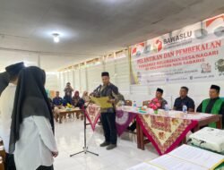 Ketua Panwascam Nan Sabaris Ade Saputra Lantik PKD Terpilih Untuk Pilkada 2024