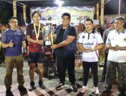 Polres Bintan Menyala, Raih Juara 1 Turnamen Bola Voli Bupati Bintan Cup.