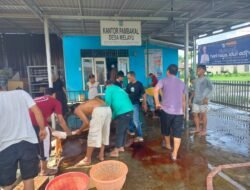 Desa Melayu berkurban Dua Ekor Sapi, Pembakal Desa Melayu Ucapkan Terima Kasih Kepada H.Mansyur